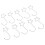 Stainless Steel 120pcs Star Tree Hooks for Festive Decorations Silver 7