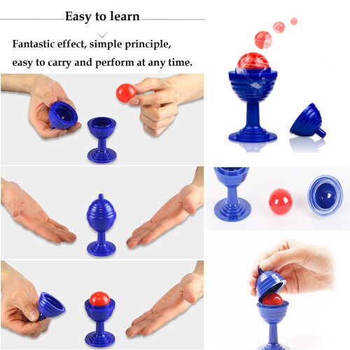 Magic Ball and Vase Kids Magic Trick Set BeginnerFriendly Compact Size Durable Educational Toy 2