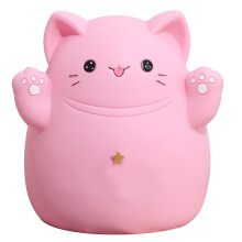 Cartoon Cat Piggy Bank Unbreakable Durable Coin Bank Cute Money Saving Box Home Decor Gift for Kids and Adults