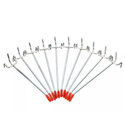 80Pcs Single Pegboard Hooks 150mm Board Slat Wall Retail Display Shop Peg Fits 25mm 2