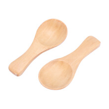 Short Handle 40 Packets of Small Wooden Spoon, Perfect for Small Jars of Jam, Spices, Condiments, Seasonings, Sugar