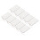 10Pcs Rectangular Reusable TENS Electrode Patches 2.5mm Electrotherapy 1