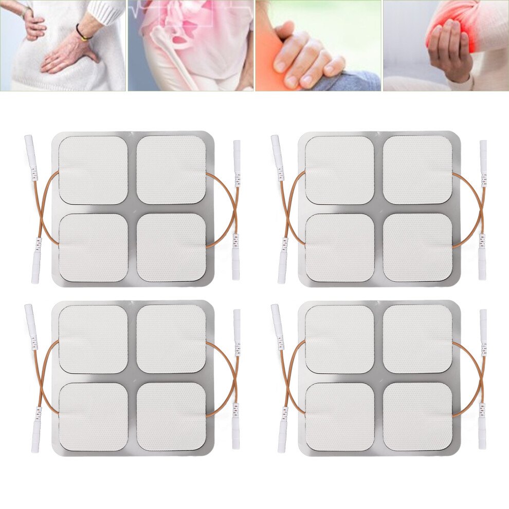 16pcs Reusable Self Adhesive Electrode Pads 5x5cm 2 Inch