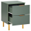 Beliani 2 Drawer Bedside Table WALPOLE Green 4