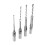 8Pcs Woodworking Square Hole Drill Bits Wood Mortising Chisel Set Mortise Chisel Bit Kits Woodworking Hole Saw Sets 8