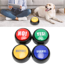 4-Tasten Hund- & Katzen-Kommunikationsset mit 4 Soundeffekten PET-Trainingsalarm