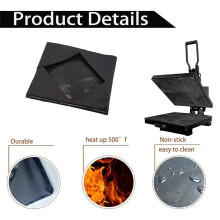 2 Piezas de Cubierta de Envoltura de Placa de Prensa de Calor, Antiadherente Reutilizable para Proteger la MáQuina de Prensado de Calor por