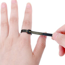 2X Ring Size Tool Kit Finger Size Measuring Tool with Jewel Polishing Cloth