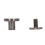 100 Sets Brass Chicago Binding Screws 9x6.5mm Silver Grey 7