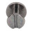 100 Sets Brass Chicago Binding Screws 9x6.5mm Silver Grey 8
