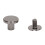 100 Sets Brass Chicago Binding Screws 9x6.5mm Silver Grey 10
