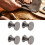 100 Sets Brass Chicago Binding Screws 9x6.5mm Silver Grey 16
