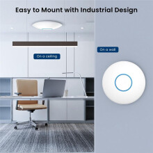 I27 AX3000 WiFi 6 AP Sem Fio 2.4G/5G Dual-Band Gigabit Ceiling AP 3000Mbps 802.3at PoE para Hotéis Corporativos