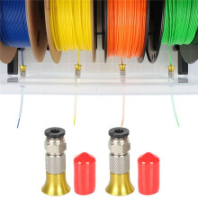 3D-Drucker Filamenttrockner-Box Zubehör PC4-M6 Pneumatischer Gerader Verbinder 4x2,5mm PTFE-Rohrzufuhr-Anschlusskupplung