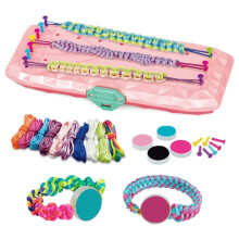 DIY Hand Rope Braider Set, Adjustable Bracelets for Kids Woven Friendship Bracelets for Girls and Boys