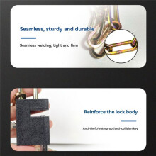 Bicycle Lock Mountain Bike Lock Alloy Chain Lock Anti-Theft Safety Chain Locks Portable Alloy Lock
