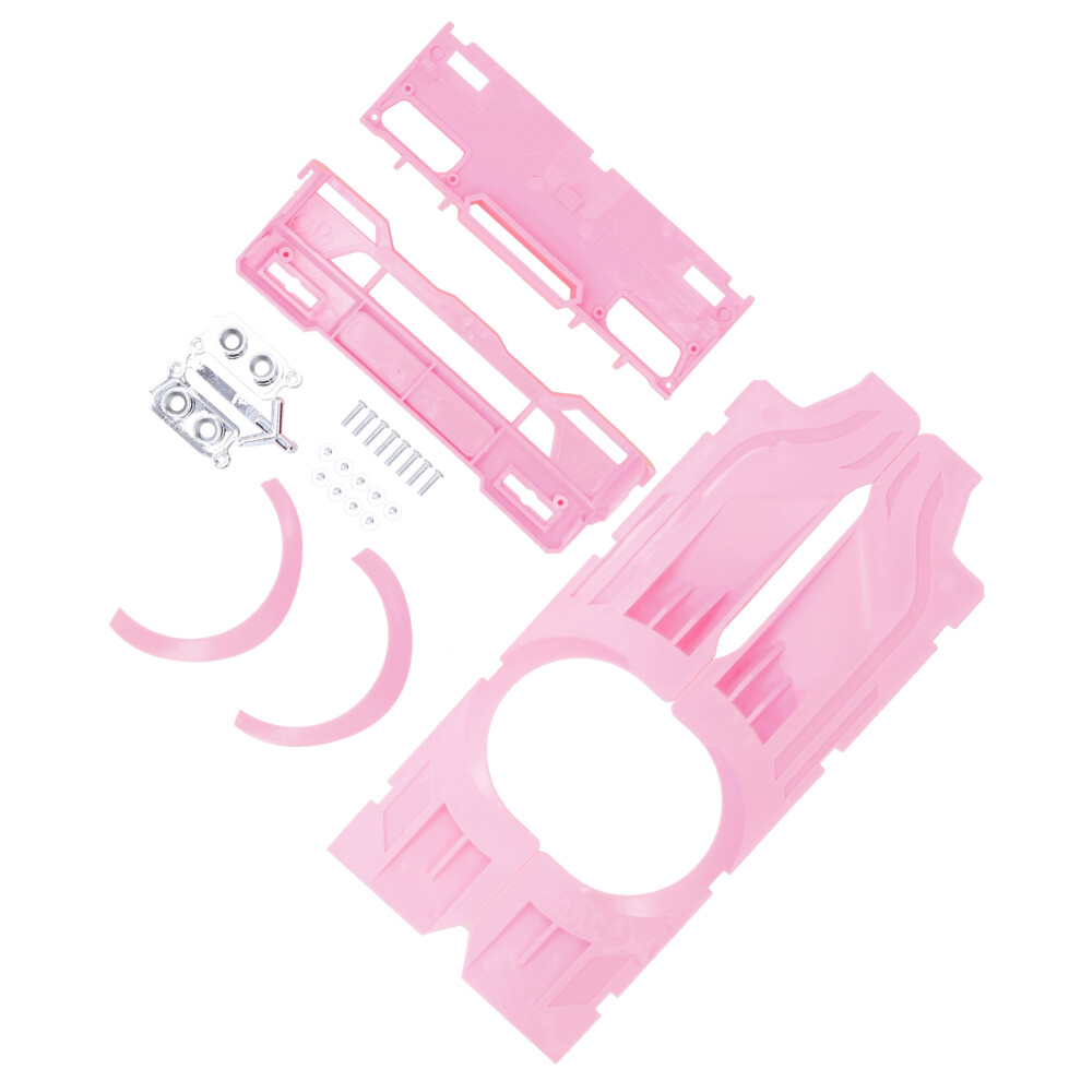 Rc Wide Body Large Surrounding Cover Plastic Kit For Wpl D12 Truck, Pink 8451388974896