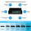 Solar Wireless USB TPMS Bildäcktrycksövervakningssystem HD LCD-Skärm 4 Extern Sensor Däcktryckstemperaturvarning 4