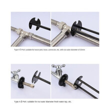 Cuisine RéParation Plomberie Outil éVier Robinet Clé Tuyau de Plomberie Clé à Quatre Griffes Salle de Bain Clé Ensembles D'Outils 3 BaïOnnette