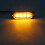 8Pcs 4 LED Amber Recovery Strobe Lights 12V 24V Orange Grill Breakdown Flashing 1