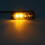 8Pcs 4 LED Amber Recovery Strobe Lights 12V 24V Orange Grill Breakdown Flashing 5