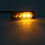 8Pcs 4 LED Amber Recovery Strobe Lights 12V 24V Orange Grill Breakdown Flashing 6
