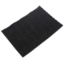 2Pc Surfboard Deck Mat Kayaking Skid Eva Traction Mat for Surfboards, Kayaks, Jet Ski Accessories - Black