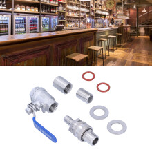 Stainless Steel Weldless Kettle Valve Kit 1/2in BSP Brewing Accessory