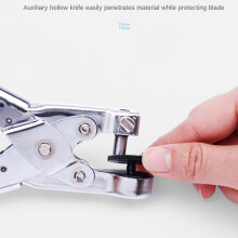 Circle Hole Puncher 7mm Hand-Held Round Hole Punch for Sofe Plastic Bag Polybag OPP PE Bag Thin Cloth,Plastic Film