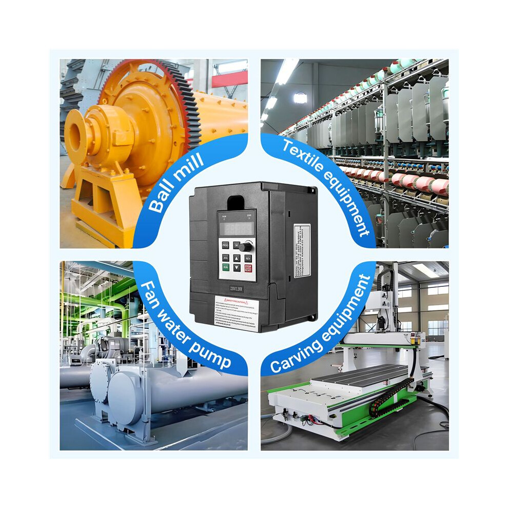 2.2Kw 220V Variable Frequency Drive Inverter Single To 3 Phase Cnc Vfd Universal 4713520269043