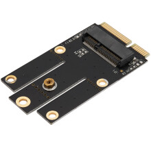 2X M.2 NGFF to PCI-E Converter Adapter for M.2 Wifi Wlan Card AX200 9260 8265 8260 for Laptop