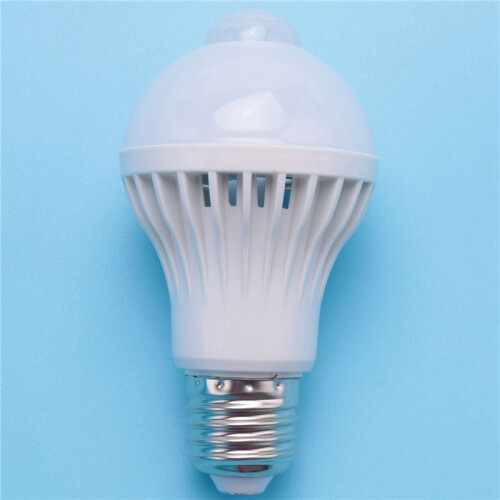 6X E27 Led Bulb Light Motion Sensor Light LED PIR Motion Sensor Lamp Globe Bulb Light Lamp, 5W 1