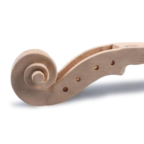4/4 Maple Violin Neck Replacement for 4 String Full Size, Hand Carved with Precise Alignment 1