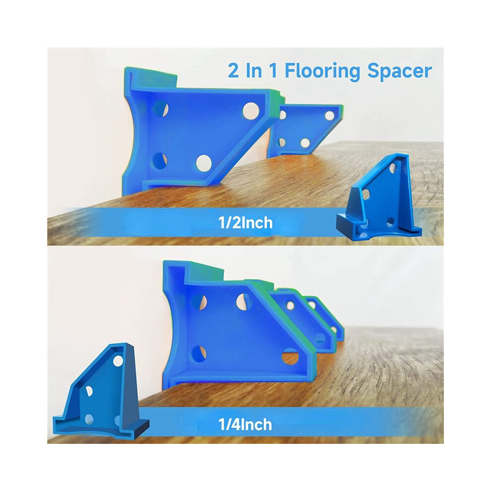 40Pcs Flooring Spacers, 2 In 1 Laminate Flooring Spacers With 1/2Inch & 1/4Inch Gaps 6033972701808