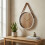 Modern Wall Clock 38cm  Leather Strap Silent Non Ticking Battery 3
