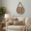 Modern Wall Clock 38cm  Leather Strap Silent Non Ticking Battery 4