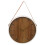 Modern Wall Clock 38cm  Leather Strap Silent Non Ticking Battery 8