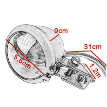 5X Vermelho 12V Led Preto Ajustável Estilo Cafe Racer Luz Traseira para Motos Freio Lâmpada Traseira Luz Traseira para Chopper Bobber