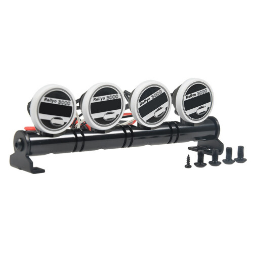2pcs 92.5mm Multi-Function Bright LED Light Lamp Bar for 1/10 RC Crawler  -4 TRX4 SCX10 4 LED 1
