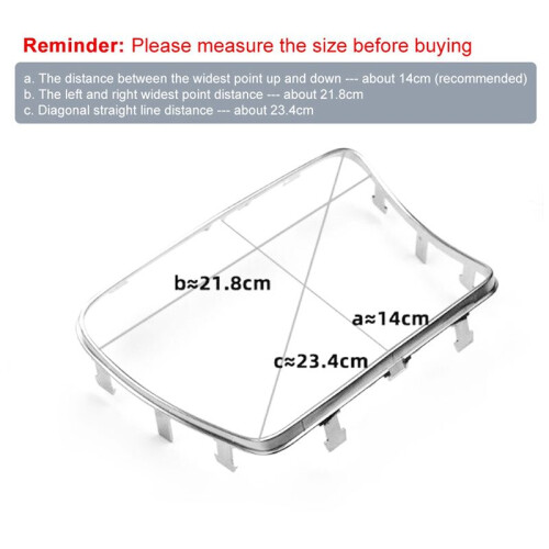 4X Car Cup Holder Frame Trim Sticker for   C Class W205 GLC Class W253 2015-2018 2