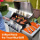 Silicone Griddle Tools Mat ,Spatula Mat with Drip Pad,Side Shelf Mat Grill Utensils Holder Griddle Accessories 6