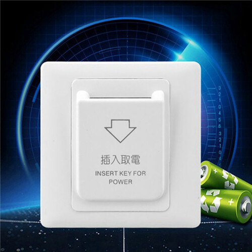 6X High Grade Hotel Magnetic Card   Saving  Insert Key for Power with 18 Card 2