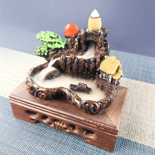 Resin Waterfall Backflow Incense Burner, Diffuser Ornament, Decorative Ornament, Home Decor, Room Decor