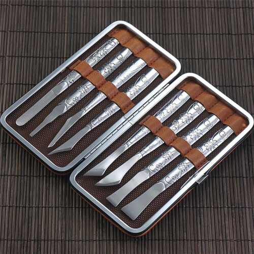 Leather Technology Turning  Handle Knife Leather Technology Manual DIY Tool Leather Trimming Correction Knife Set