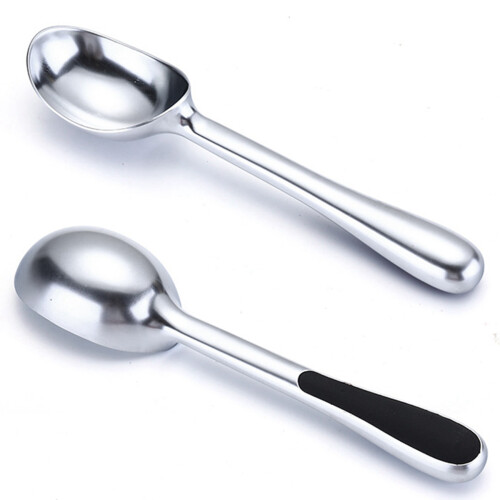 2X Ice Cream Scooper Kitchen & Dinning Solid Ice Cream Scoop, Kitchen Scooper with Non-Slip Rubber Grip, Scooping 1