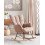 Beliani Rocking Chair OULU Boucle Sand Beige 2