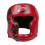 (Red) Wrestle Protective Headgear Adjustable Size PU Leather Soft Head Protector for Boxing 2