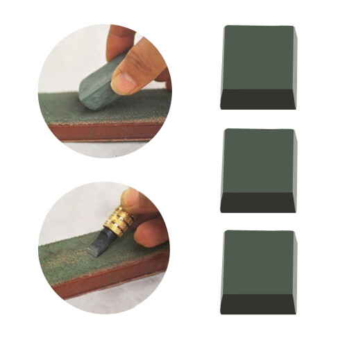 Leather Stropping Kit Tools Leather Strop Board 3 Packs Leather Sharpening Polishing Compound Hone Knife Sharpener 2
