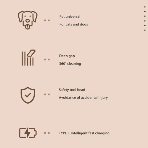 Cordless Cat Clipper Portable ABS 500mAh Low Noise 2