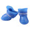 (Blue, M) 4Pcs Waterproof Dog Boots Candy Color 4